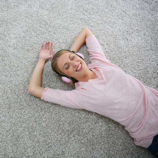 Professional carpet cleaning equipment cleaning a carpet